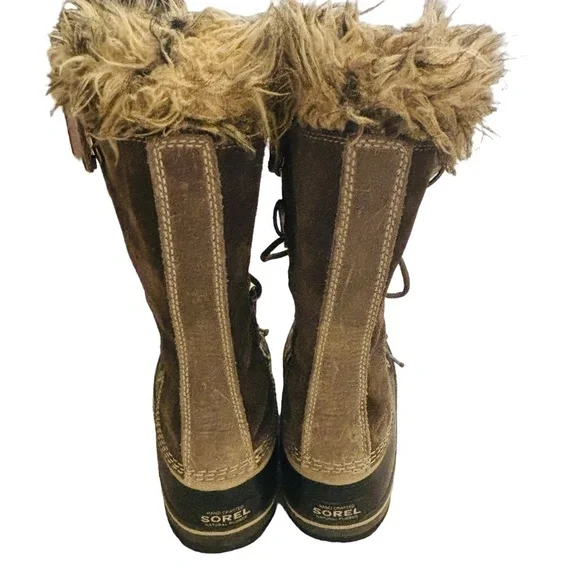 Sorel Joan of The Arctic Brown Winter boots Sz 7 - Picture 7 of 11